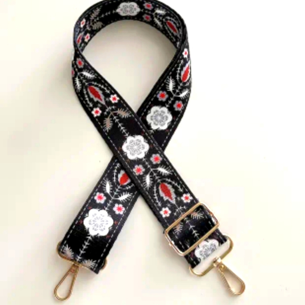 FLOWER PATTERN Guitar /Purse Strap